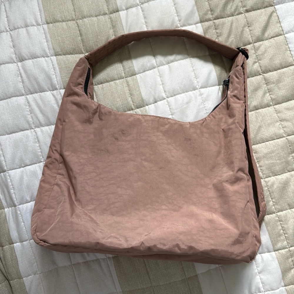Baggu Taupe Nylon Shoulder Bag